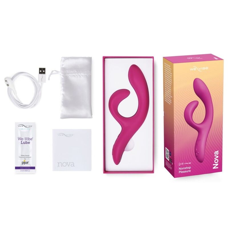 WE-VIBE - NOVA 2 VIBRADOR RABBIT FLEXIBLE CON 10 MODOS DE VIBRACIÓN Y CONTROL POR APP MORADO