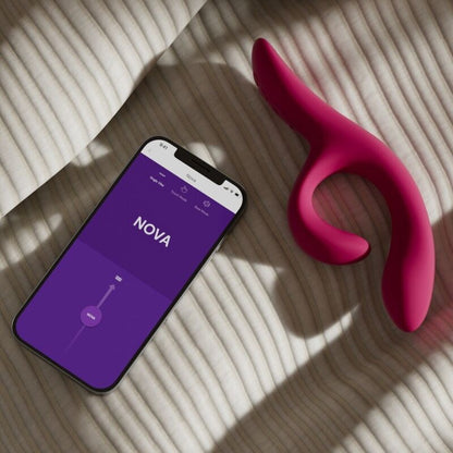 WE-VIBE - NOVA 2 VIBRADOR RABBIT FLEXIBLE CON 10 MODOS DE VIBRACIÓN Y CONTROL POR APP MORADO