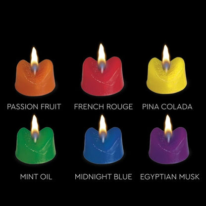 SPENCER & FLEETWOOD - BLAZING BOOTY ANUS CANDLES VELAS CON FORMA DE ANO PARA FIESTAS