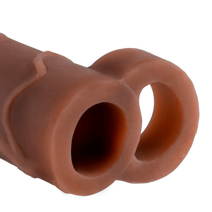 FANTASY X-TENSIONS - PERFECT 2 PENIS EXTENSION WITH BROWN STRAP