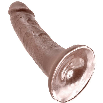 KING COCK - 6" PENE MARRÓN 15.2 CM