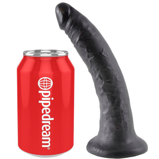 KING COCK - PÉNIS PRETO 17,8 CM