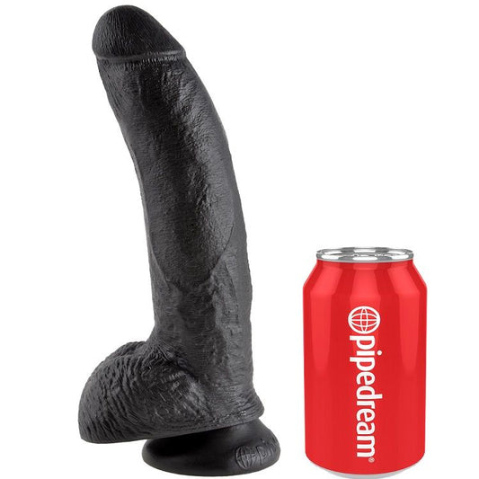 KING COCK - PÉNIS REALISTA PRETO 22,9 CM