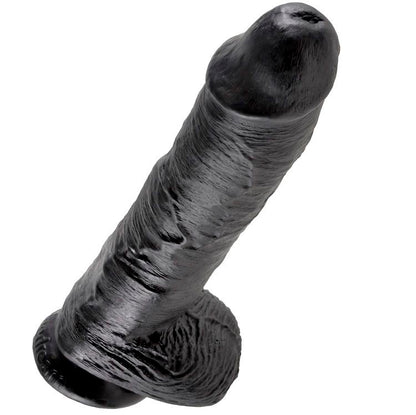 KING COCK - PENE REALISTICO NEGRO 25.4 CM