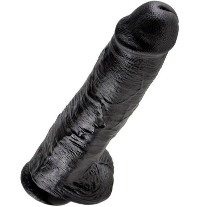 KING COCK - PENE REALISTICO NEGRO 28 CM