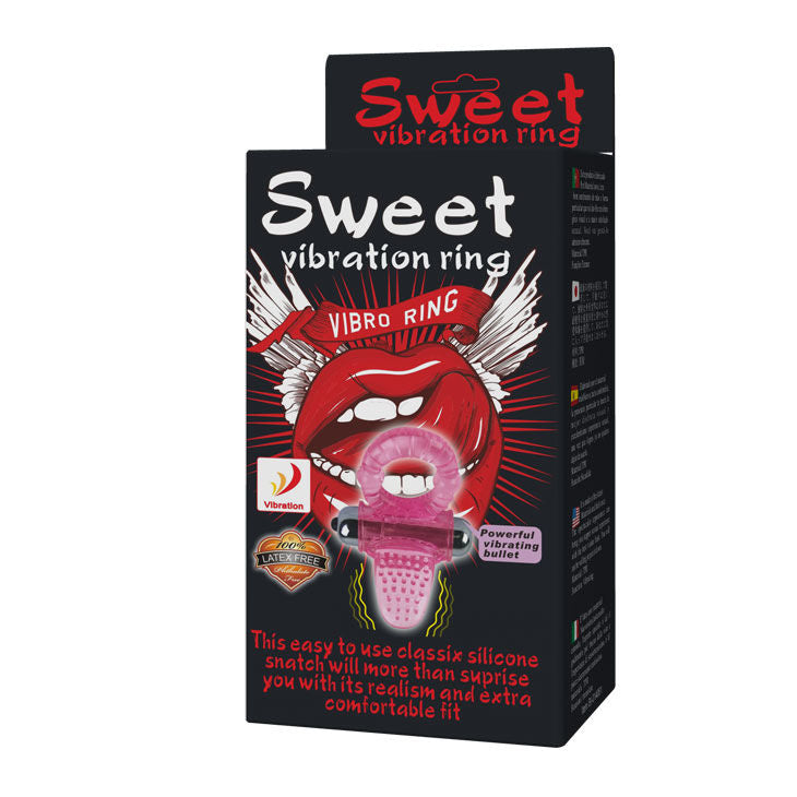 BAILE - SWEET ABS 10 RITMOS ANEL PÉNIS VIBRADOR ROSA