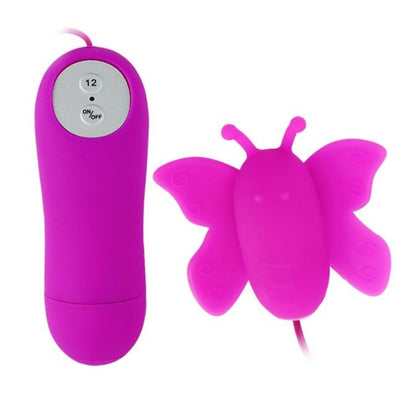 DANCE - BUTTERFLY CLITORAL STIMULATOR LOVE EGGS 12 SPEEDS LILAC REMOTE CONTROL