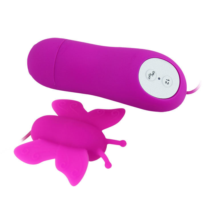DANCE - BUTTERFLY CLITORAL STIMULATOR LOVE EGGS 12 SPEEDS LILAC REMOTE CONTROL