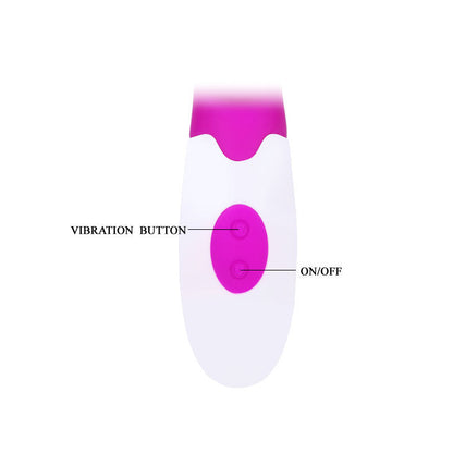 PRETTY LOVE - FLIRTATION VIBRATOR WITH CLITORAL STIMULATOR ALVIS