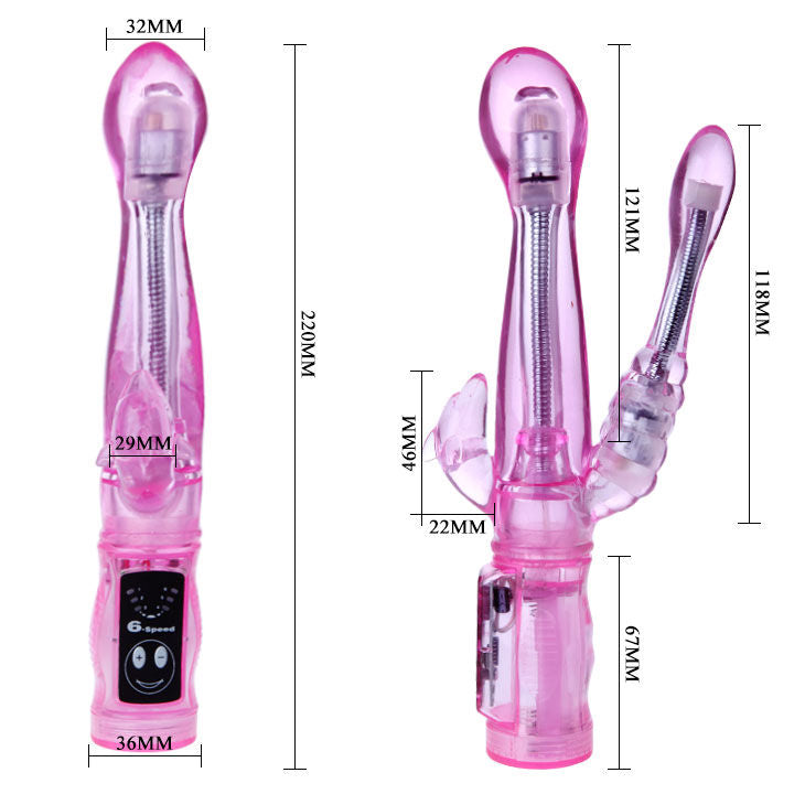 DANCE - FLEXIBLE VIBRATOR WITH ANAL STIMULATOR