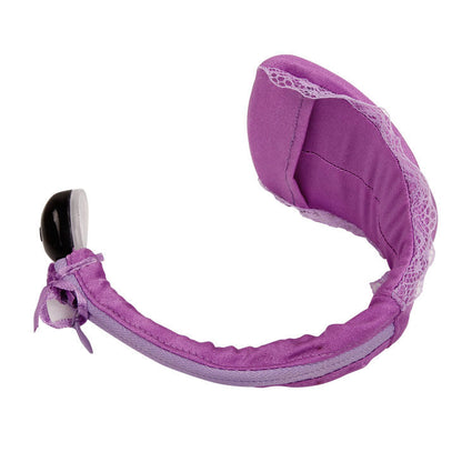 DANCE - VIBRATING THONG WITH REMOTE CONTROL, LILAC