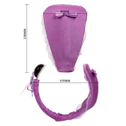 DANCE - VIBRATING THONG WITH REMOTE CONTROL, LILAC
