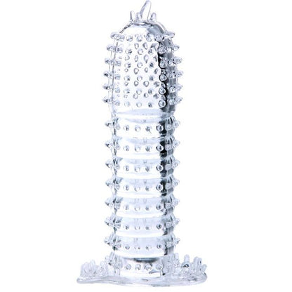 DANCE - PENIS SLEEVE WITH STIMULATING POINTS TRANSPARENT 14 CM
