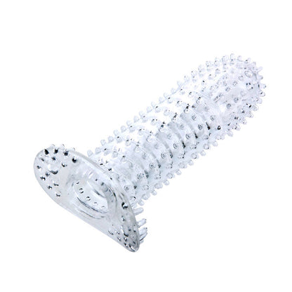 DANCE - PENIS SLEEVE WITH STIMULATING POINTS TRANSPARENT 14 CM