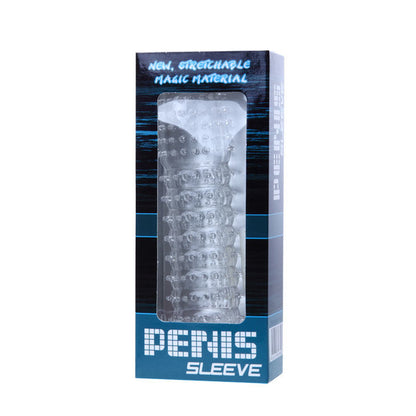 DANCE - PENIS SLEEVE WITH STIMULATING POINTS TRANSPARENT 14 CM
