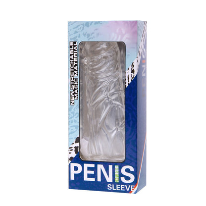 DANCE - LILAC SILICONE PENIS SLEEVE, ADAPTABLE 13 CM