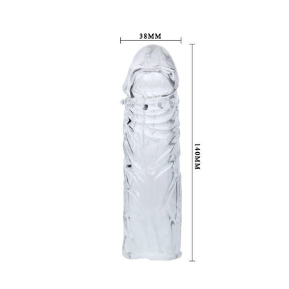 DANCE - TRANSPARENT SILICONE PENIS SLEEVE 13 CM