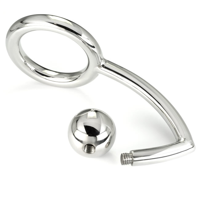 METAL HARD - COCK RING RING ANAL INTRUDER HOOK 45MM