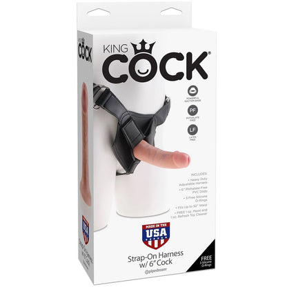 KING COCK - HARNESS CON PENE REALÍSTICO 15.20 CM