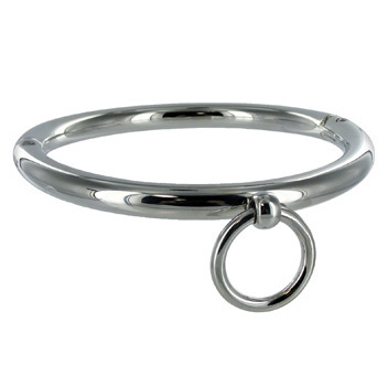 METAL HARD - BDSM COLLAR WITH RING 18CM
