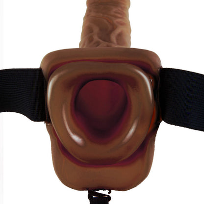 FETISH FANTASY SERIES - 9 HARNESS WITH HOLLOW TESTICLES MAN 22.9 CM BROWN