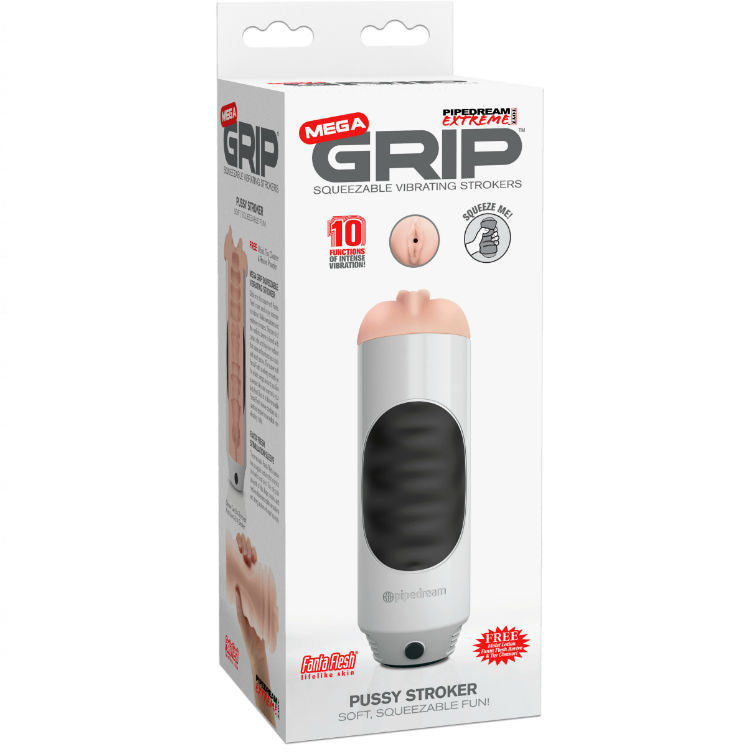 MASTURBADOR MASCULINO VIBRADOR FANTA FLESH CON 10 MODOS DE VIBRACIÓN