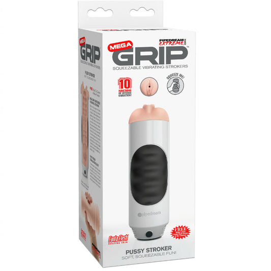 EXTREME TOYZ - PIPEDREAM MEGA GRIP VAGINA VIBRATOR MASTURBATOR