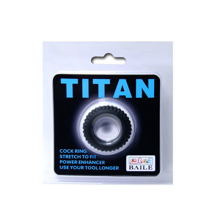 DANS - TITAN COCKRING SVART 1,9 CM