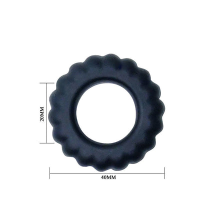 DANS - TITAN COCKRING SVART 2 CM