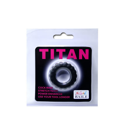 DANS - TITAN COCKRING SVART 2 CM