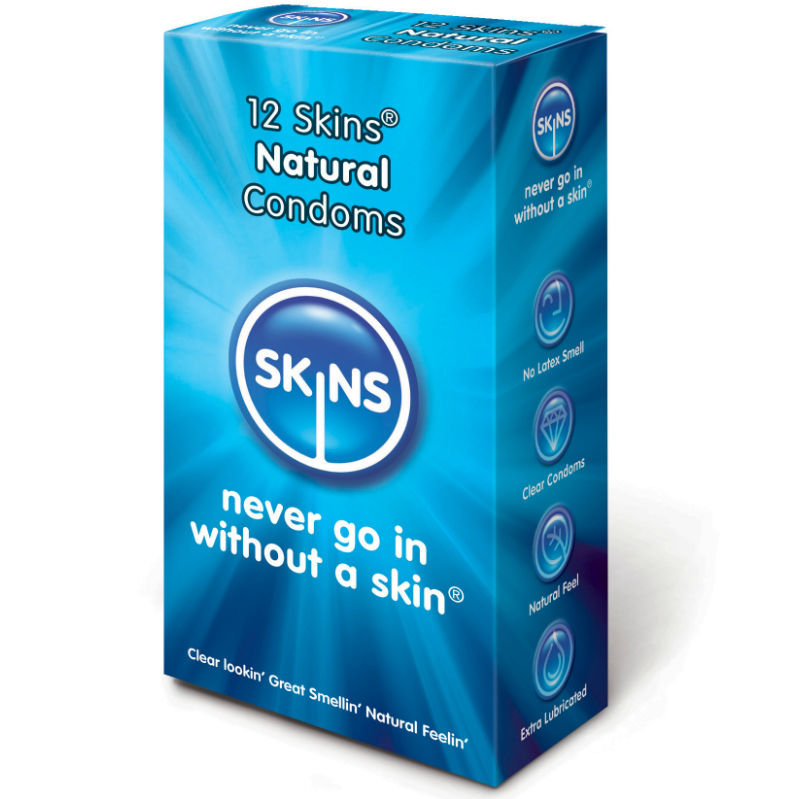 SKIN - NATURLIG KONDOMPACK 12 ENHETER