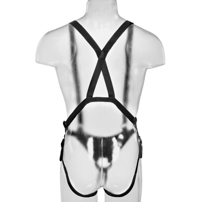 KING COCK - STRAP-ON CON DILDO HUECO 28 CM Y TIRANTES