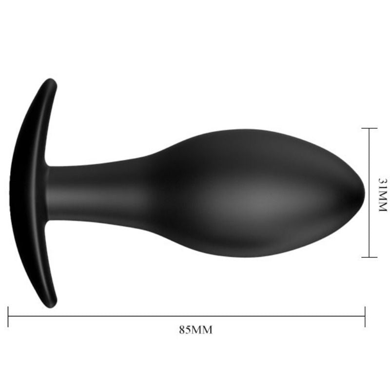 PRETTY LOVE - SILICONE ANAL PLUG AN ANCHOR 8.5 CM BLACK