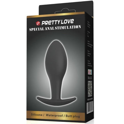 PRETTY LOVE - SILICONE ANAL PLUG AN ANCHOR 8.5 CM BLACK