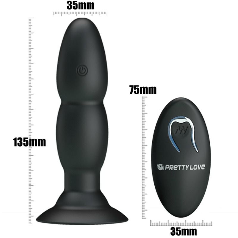 PRETTY LOVE - PLUG VIBRATOR AND REMOTE-CONTROLLED ROTATION