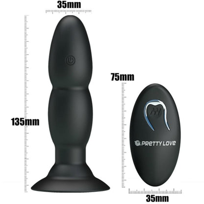 PRETTY LOVE - PLUG VIBRATOR AND REMOTE-CONTROLLED ROTATION