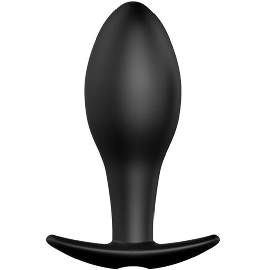PRETTY LOVE - ANCHOR SHAPED SILICONE ANAL PLUG 12 VIBRATION MODES BLACK