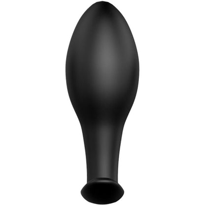 PRETTY LOVE - ANCHOR SHAPED SILICONE ANAL PLUG 12 VIBRATION MODES BLACK