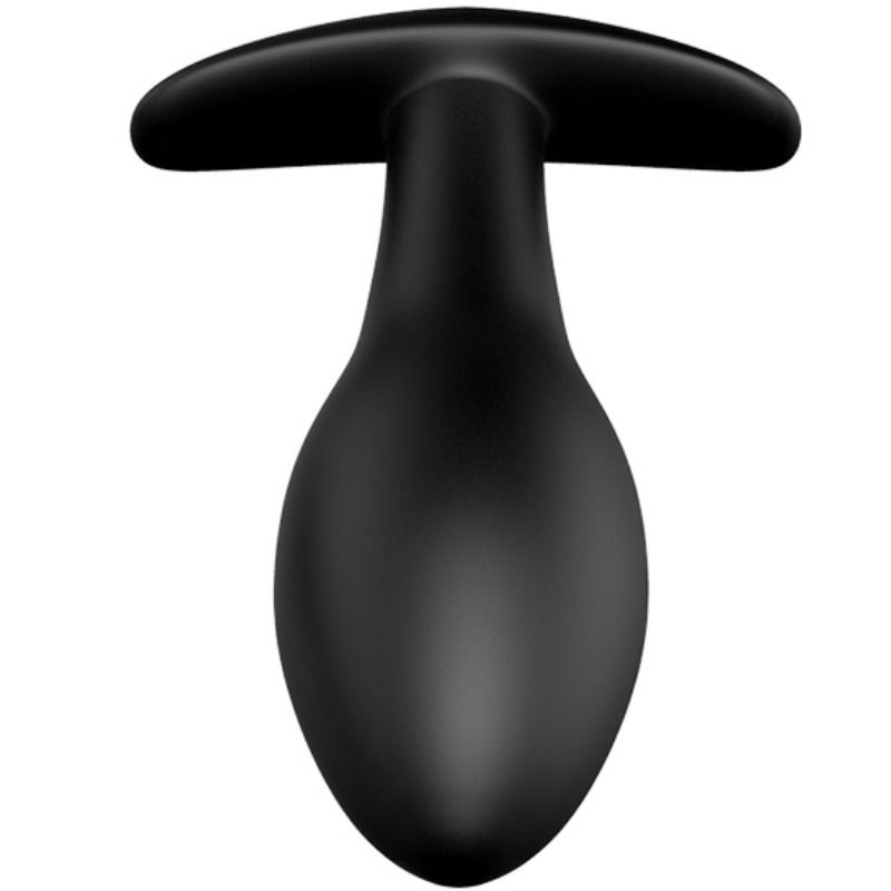 PRETTY LOVE - ANCHOR SHAPED SILICONE ANAL PLUG 12 VIBRATION MODES BLACK