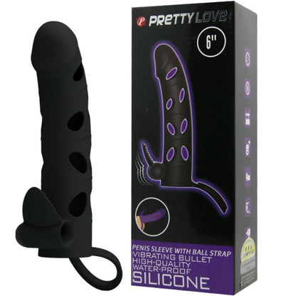 PRETTY LOVE - VIBRATING SILICONE SLEEVE 15.2 CM