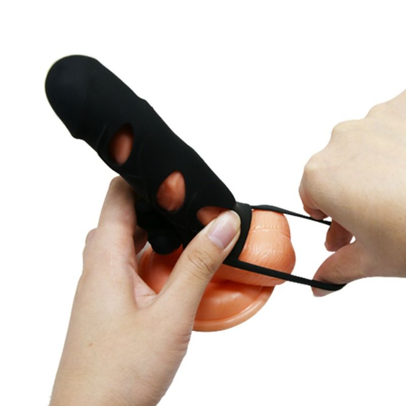 PRETTY LOVE - VIBRATING SILICONE SLEEVE 14 CM 1.0