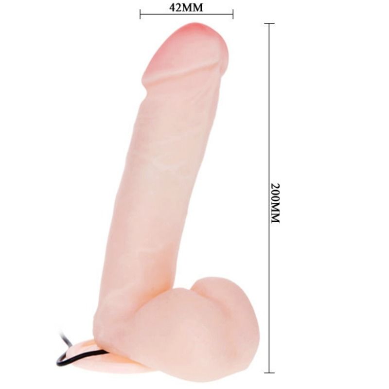 DANCING - REALISTIC DILDO WITH VIBRATION AND ROTATION 20 CM