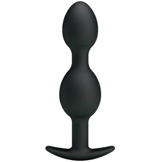 PRETTY LOVE - SILICONE ANAL BEADS 12.5 CM BLACK