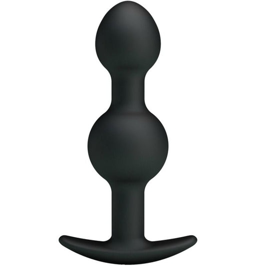 PRETTY LOVE - SILICONE ANAL BEADS SPECIAL STIMULATION 10.3 CM BLACK