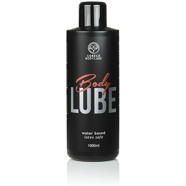 COBECO - BODYLUBE BODY LUBE VATTENBASERAT SMÖRJMIDDEL LATEX SAFE 1000 ML