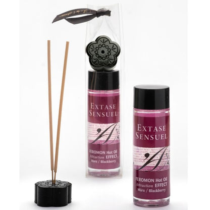 SENSUAL EXTRACT - WARMING EFFECT MASSAGE OIL WITH PHEROMONES BLACKBERRY 100 ML