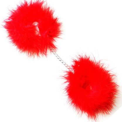 SECRETPLAY - MARABOU RED HANDCUFFS