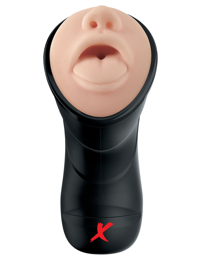 PDX ELITE - REALISTISK DEEP THROAT STROKER MED VIBRATION