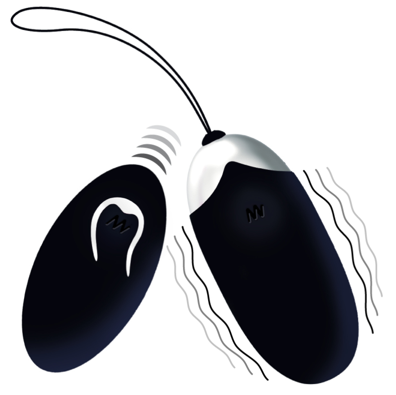 INTENSE - FLIPPY II RECHARGEABLE REMOTE EGG BLACK