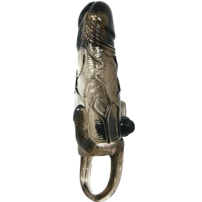 DANCE - BRAVE MAN ANAL AND CLITORIS VIBRATING PENIS SLEEVE 16.5 CM BLACK